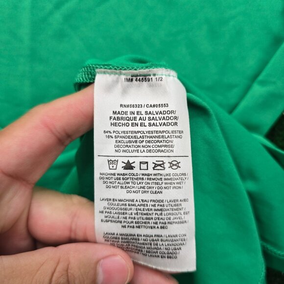 Nike Tshirt Womens Small Green Short Sleeve Dri-Fit Athletic Training Gym - Picture 9 of 12